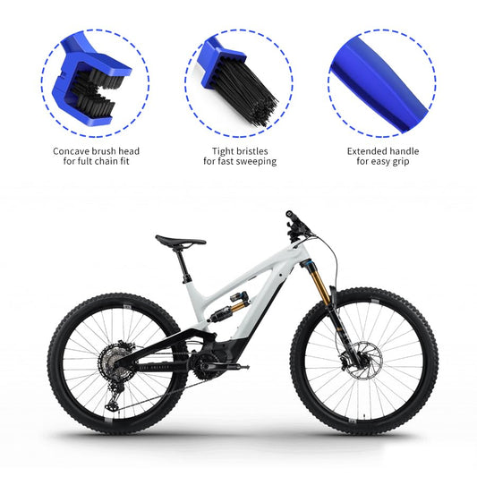 MotorcycleBicycle Chain Cleaner and Gear Cleaning Tool (Set of 3)
