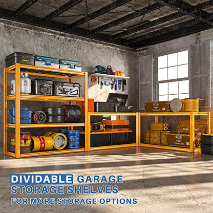 40" W Yellow Garage Shelving with Double (40" W X 19.7" D X 59.9" H)
