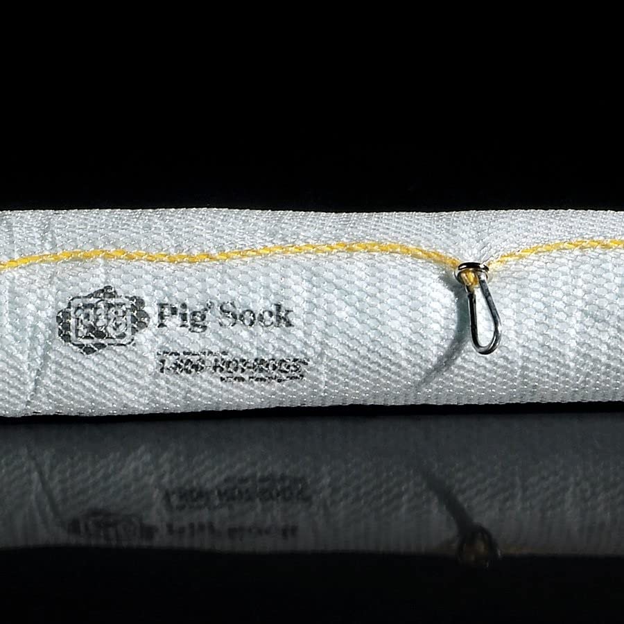 Oil Boom - Oil-Only Absorbent Boom - 2 Pack - 5" x 20' Boom - Absorbs up to 12 gallons per Boom - BOM408 (5" x 20')