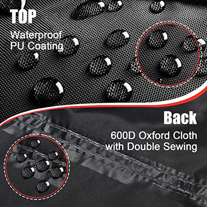 Comnova Motorcycle Cover 81 Inch (Premium - Black / 81 Inch)