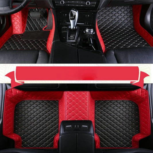 Customization Floor Mats and Cargo Mats are Suitable for 99% of Cars (Black red mats / 3D Floor Mats)