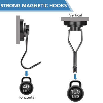 Magnetic Hooks (Black / 1.26in-curvel)