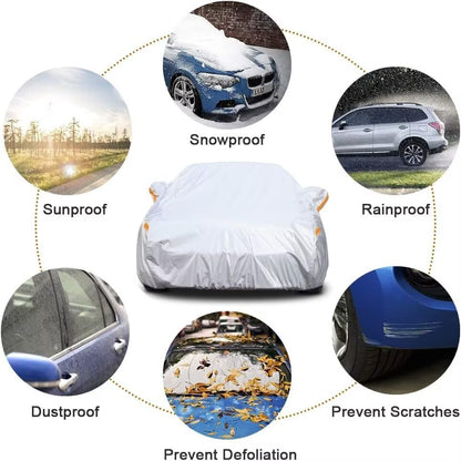 6 Layers Hatchback Car Cover Custom Fit for Honda Fit (LM-Silver / Custom Fit Honda Fit)