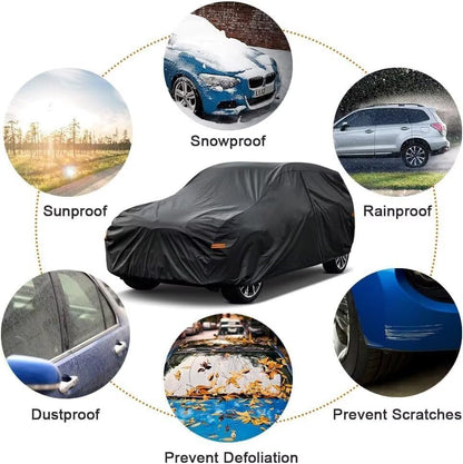 7 Layers Waterproof Minivan Car Cover for Dodge Grand Caravan (PE-Black / Custom Fit Dodge Grand Caravan)