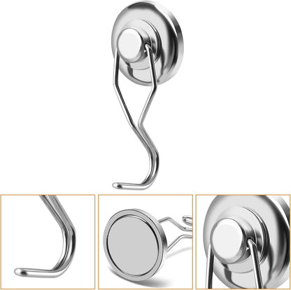 Magnetic Hooks (Silver / 1.26in-curvel)
