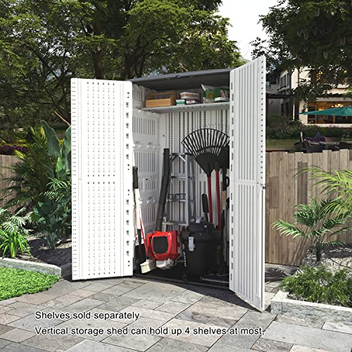 Outdoor Storage Shed Waterproof (Creamy-white-01A)