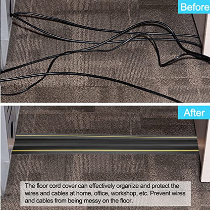 6FT Floor Cord Cover (5 Channel 6 ft)