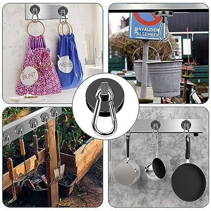 Magnetic Hooks Heavy Duty 150LB Strong Swivel Neodymium Magnets