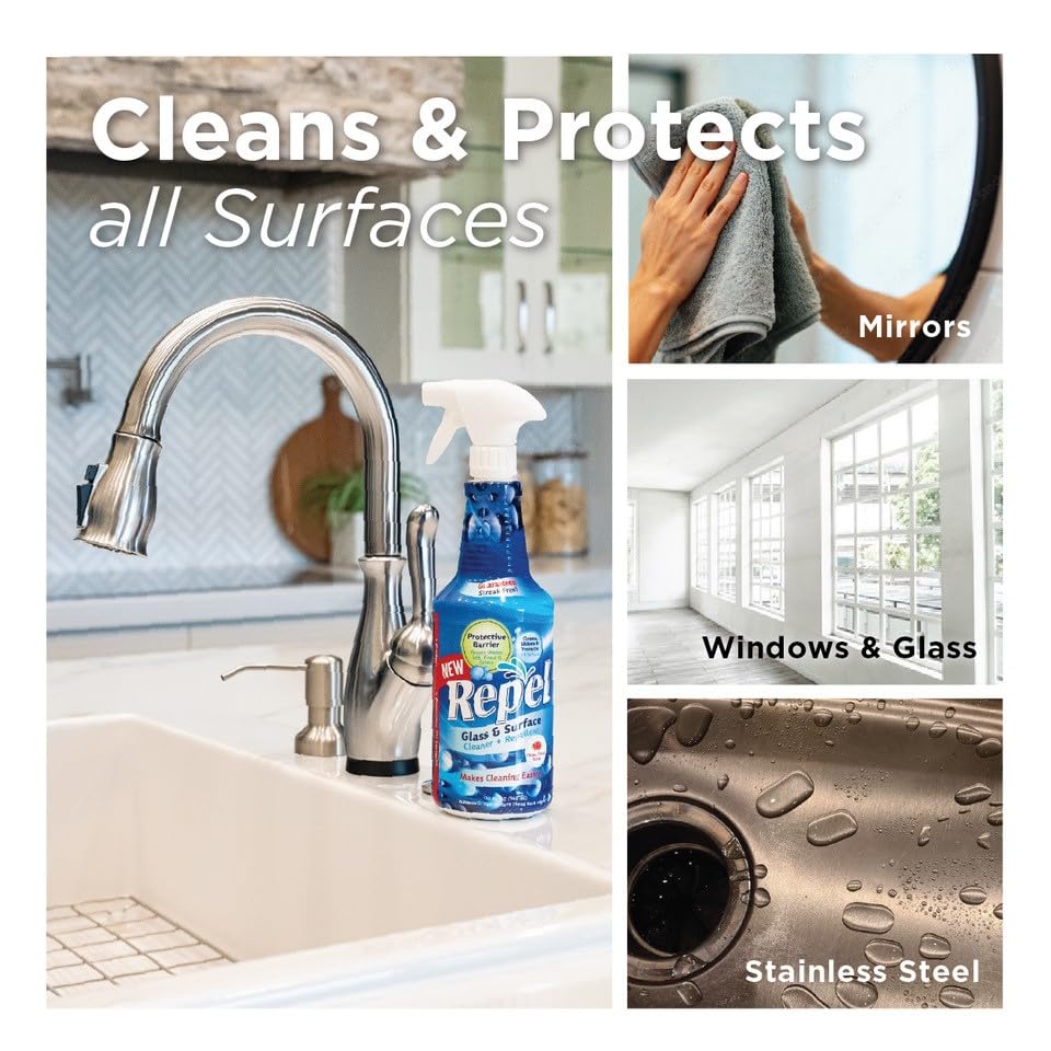 REPEL Glass & Surface Cleaner 32 fl. oz (3)