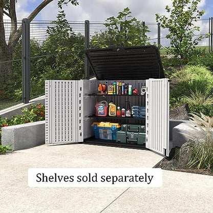 Storage Shed Weather Resistance (Ivory-White)