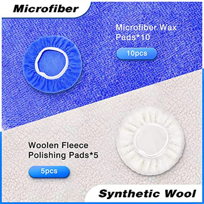 5 to 6 Inch Car Polisher Pad Bonnet (5-6 inches)