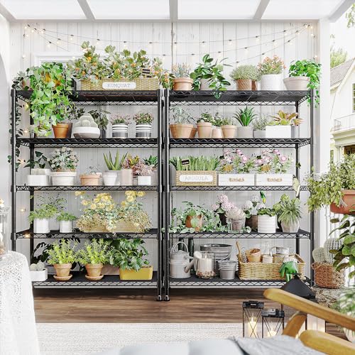 63" H 5 Tier Heavy Duty Storage Shelves (5 Tier-14"D x 29"W x 63"H)