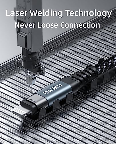 iPhone Charger Fast Charging [MFi Certified] USB Lightning Cable 6FT (6FT / USB A / Black)