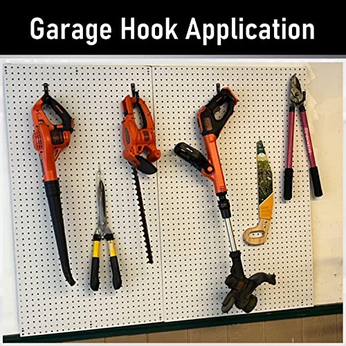 Garage Storage Hooks 3.5Inch Heavy Duty Wall Mounted Garage Utility Hooks 12 Pack Hangers Great for Tools Bikes Ladders Chairs (Single J Hook)