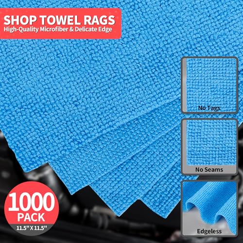 Shop Towels 1000 Pack Microfiber Towels for Cars (1000 Pack)