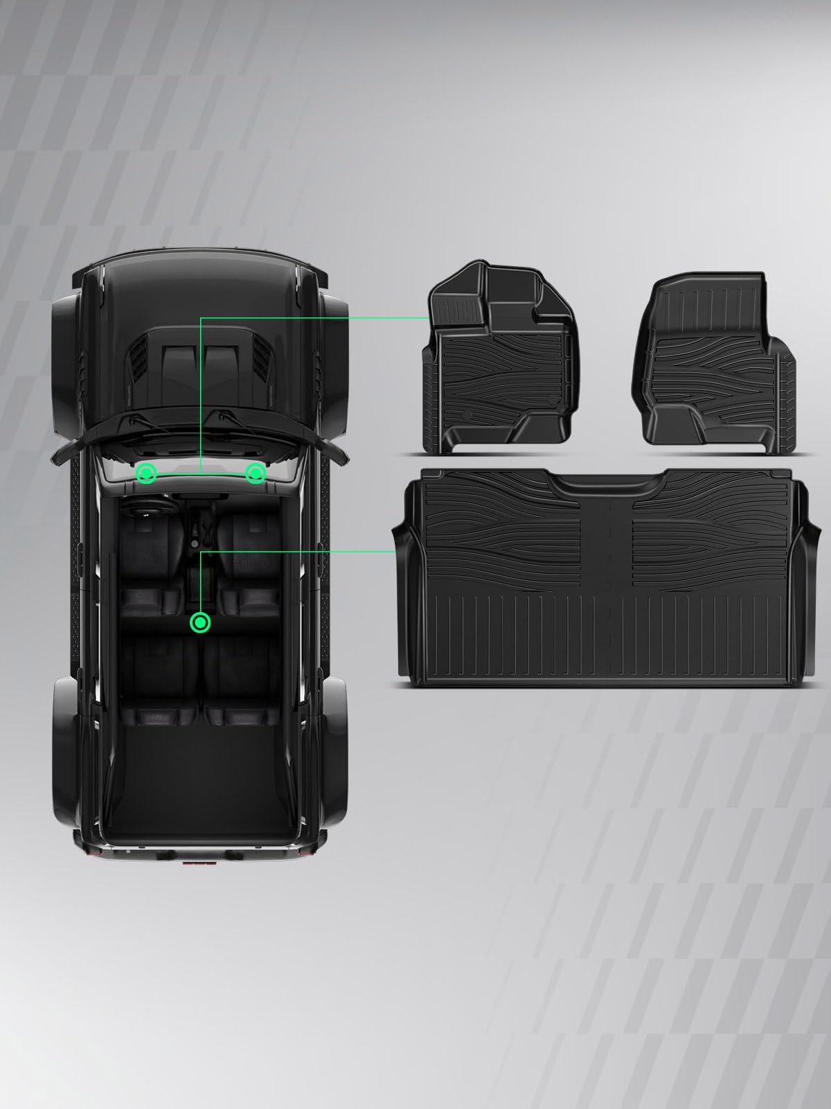 Automotive Floor Mats for Ford F (2015-2026 Ford F-150 4 pieces)