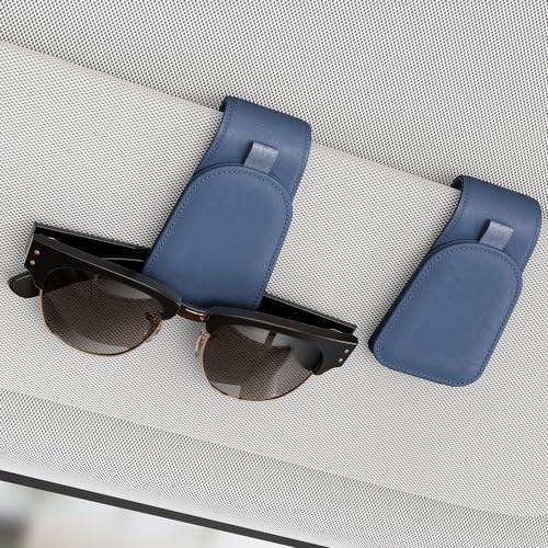 Magnetic Sunglass Holder for Car Visor (Blue)