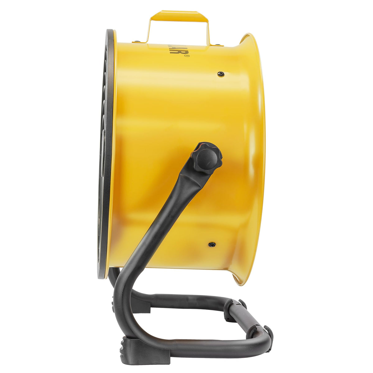 fans - 14”-Blade High-Velocity Drum Fan Industrial Grade (Yellow, 2-in-1): 2,300 CFM, 4-Speed, 360 Degree Adjustable Drum Head, Dual Ball Bearing Motor with Die-Cast Cover (HVD-14AC) (Yellow / Floor)