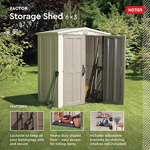 Factor 6x3 Outdoor Storage Shed Kit (6x3 / Storage Shed)