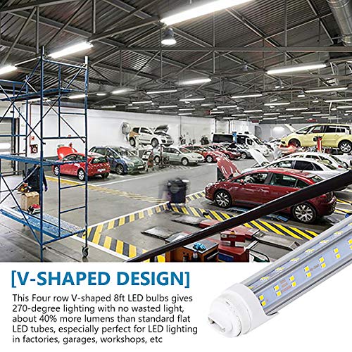 10PCS LED Shop Light 8FT Tube