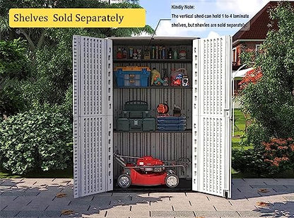 Storage Shed Weather Resistance (off white / Tall Shed-53 cu ft)