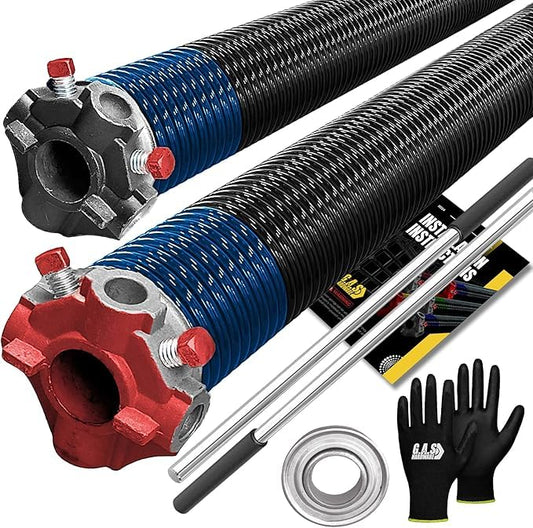Garage Door Torsion Springs 283x2x40 Includes 1” Steel Bearing (283x2x40 / Pair)
