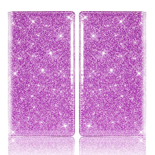 Car Registration and Insurance Card Holder (Glitter Purple)