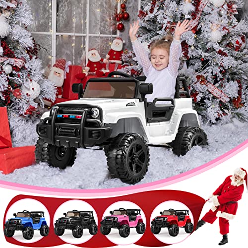 Ride on Truck with Remote Control (White)