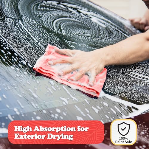 Microfiber Cleaning Cloth (24PK / Red)