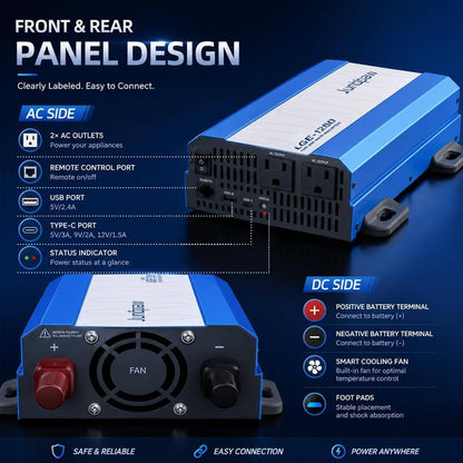 1280W Pure Sine Wave Inverter