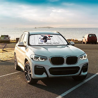 Funny Animals Car Windshield Sun Shade Umbrella (white 1)