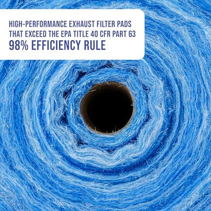 Elite Paint Spray Booth Exhaust Filter Roll 25" x 100' (25 inches x 100 Feet)