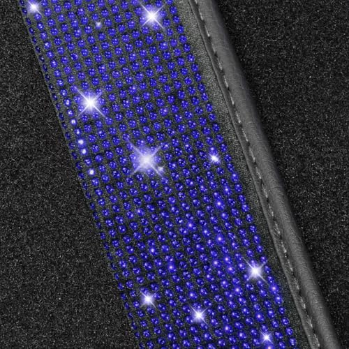 Blue Bling Car Floor Mats Full Set (Blue Diamond / Car Floor Mats (4 Pieces))