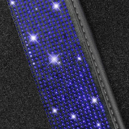 Blue Bling Car Floor Mats Full Set (Blue Diamond / Car Floor Mats (4 Pieces))