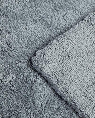 Adam's Borderless Grey Microfiber Towel (Pack of 12)