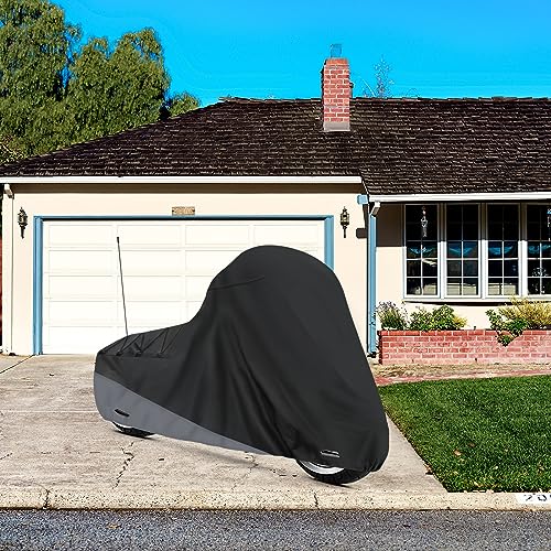 Motorcycle Cover for Touring Models Outdoor All Weather Protection (Side Box)