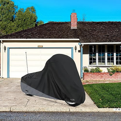 Motorcycle Cover for Touring Models Outdoor All Weather Protection (Side Box)