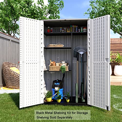 Outdoor Storage Shed Waterproof (Creamy-white-01A)
