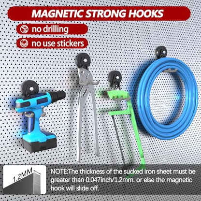 Heavy Duty Magnetic Hooks (2.6"x4-SU / Gray)