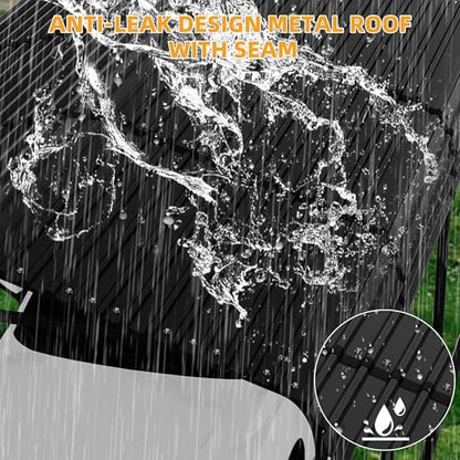20' x 40' Heavy Duty Metal Carport with Galvanized Steel Roof (20x40FT)