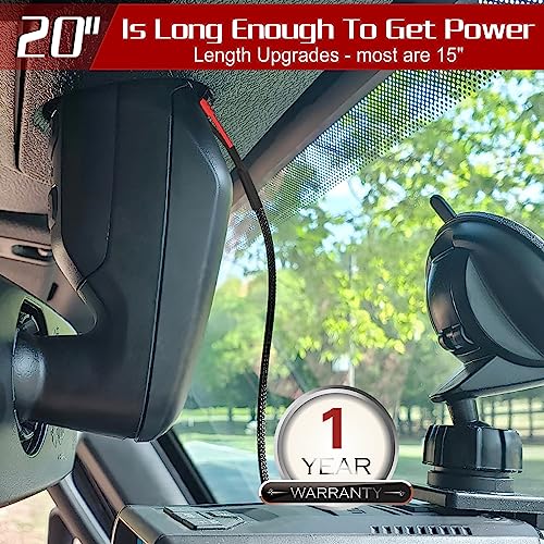 20" Upgrade Mirror Plug Wire Tap for Uniden (RJ11 - 20" Long)