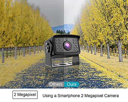 HD 1080P 9" Wired Backup Camera (Ink Black / 9 inches 2-camera)