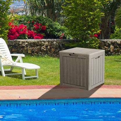 35 Gallon Resin Deck Box (Grey / 35 Gallon)