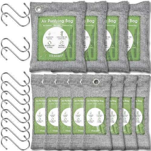 Bamboo Charcoal Air Purifying Bag (12 Pack)