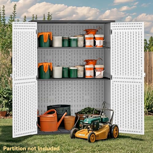59 Cu. Ft. Vertical Storage Shed (Extra Tall-59 Cu Ft / Light Gray)