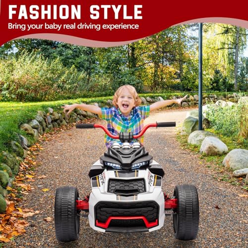 Kids Electric Ride on Truck Car (White-new)