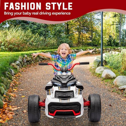 Kids Electric Ride on Truck Car (White-new)