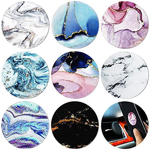8 Pcs Cute Magnet for Phone Case Car Mount Sticker (Marbling Style)