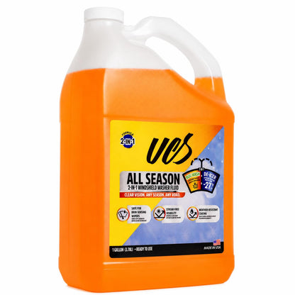 Advanced All Season Windshield Washer Fluid & Wiper Fluid (All Season / 128 Fl Oz (Pack of 1))