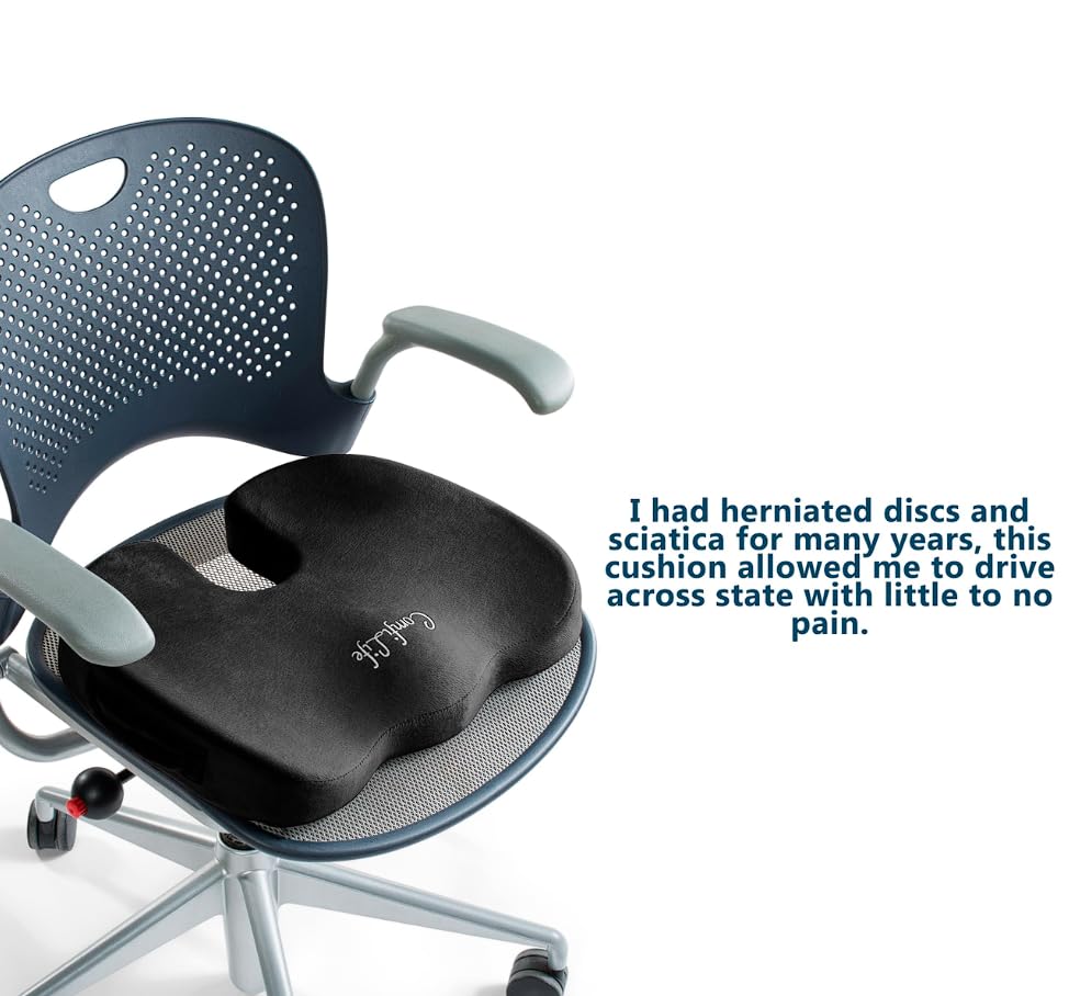 Premium Comfort Seat Cushion (Black)